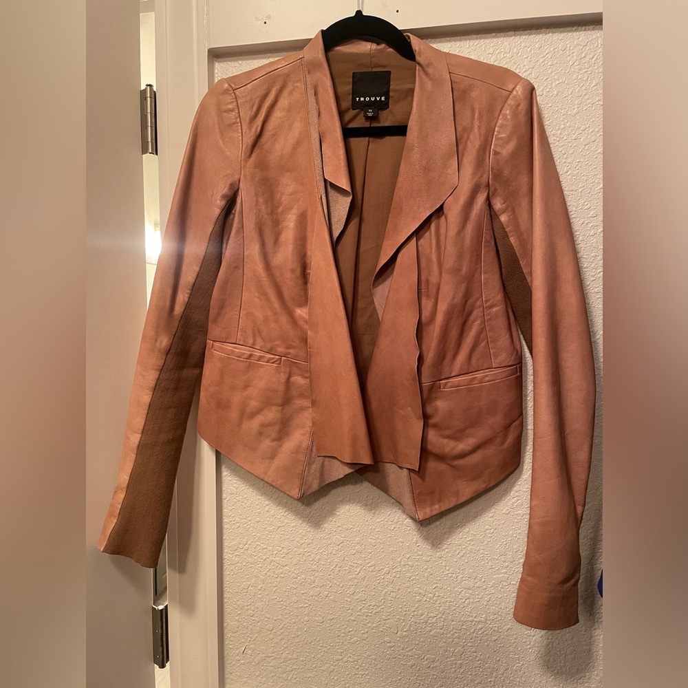 Cognac Trouvé Leather jacket